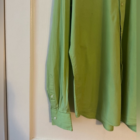 Express Men's Light Green Casual Button Down Shirt Size L - Picture 5 of 9